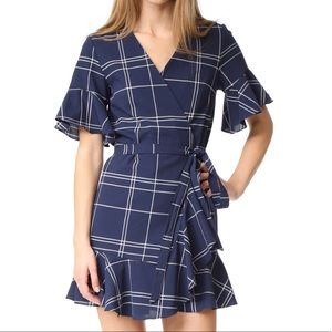 Sea New York Ruffle Wrap Dress 2 Small